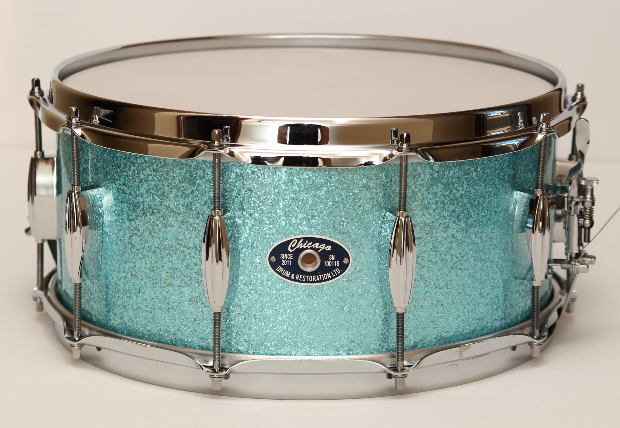 Snare Drum - 6-1/2" Turquoise Sparkle - Chicago Drum