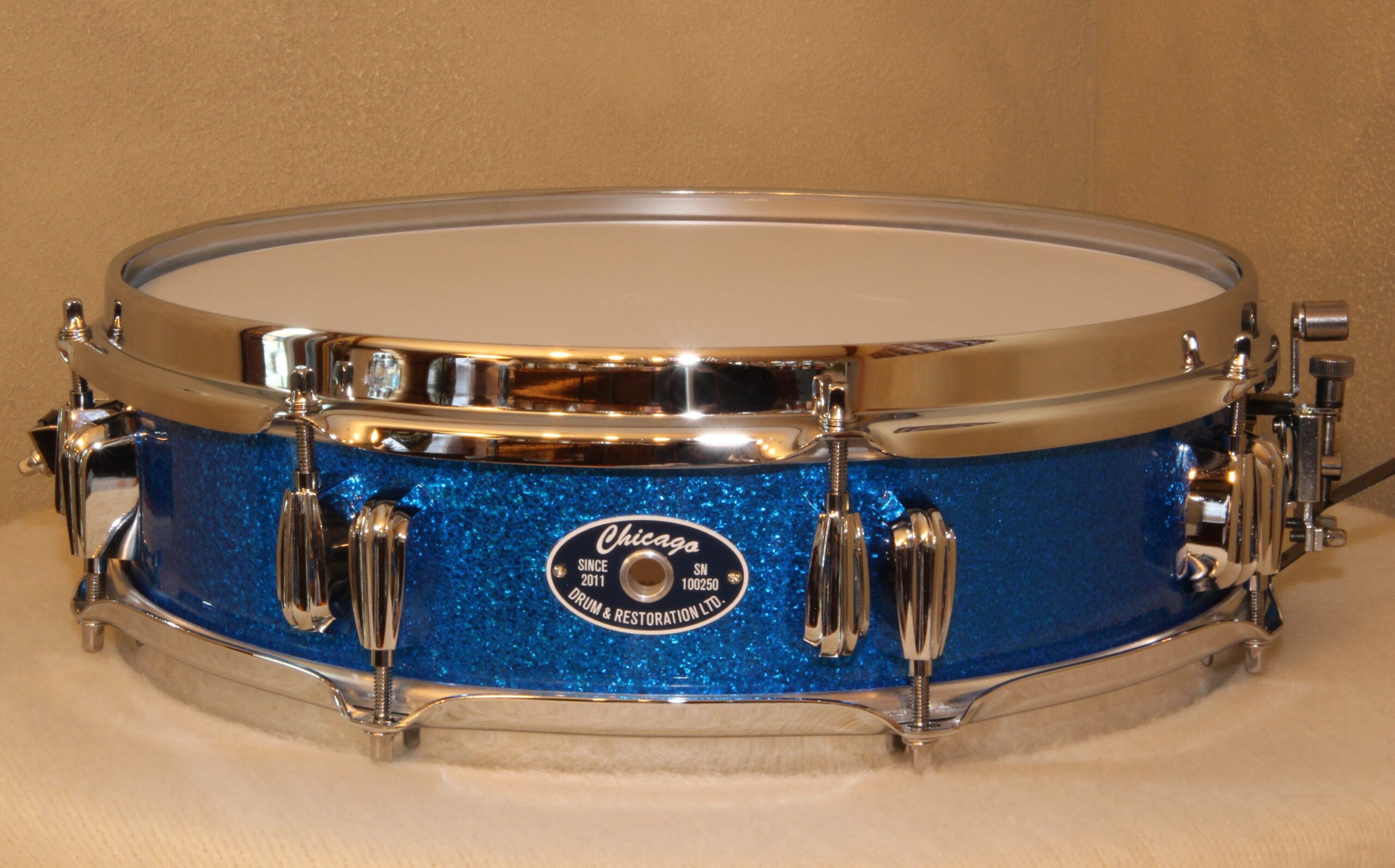Snare Drum - Blue Sparkle Piccolo - Chicago Drum