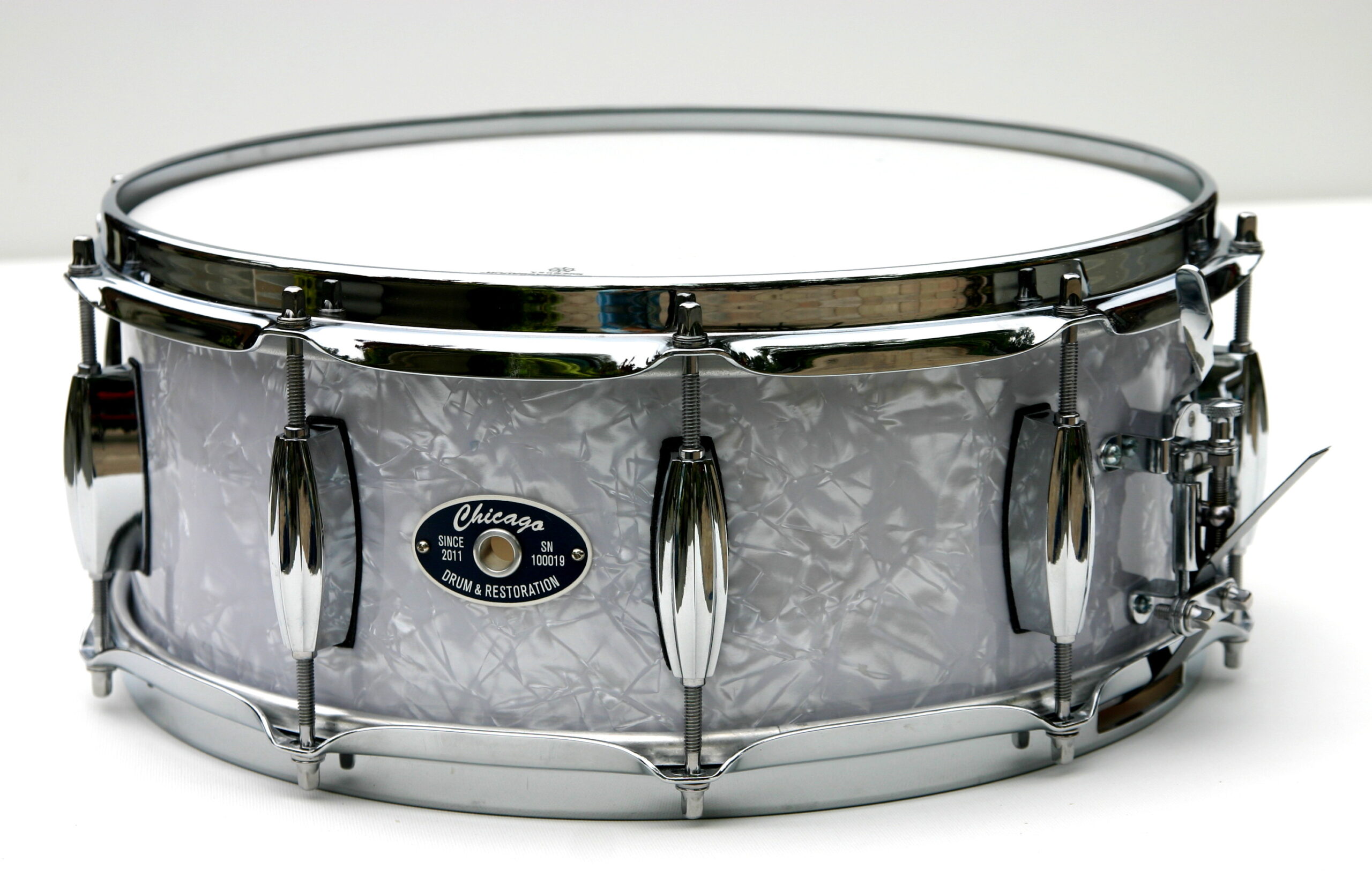 Snare Drum - 5-1/2" Blue White Pearl