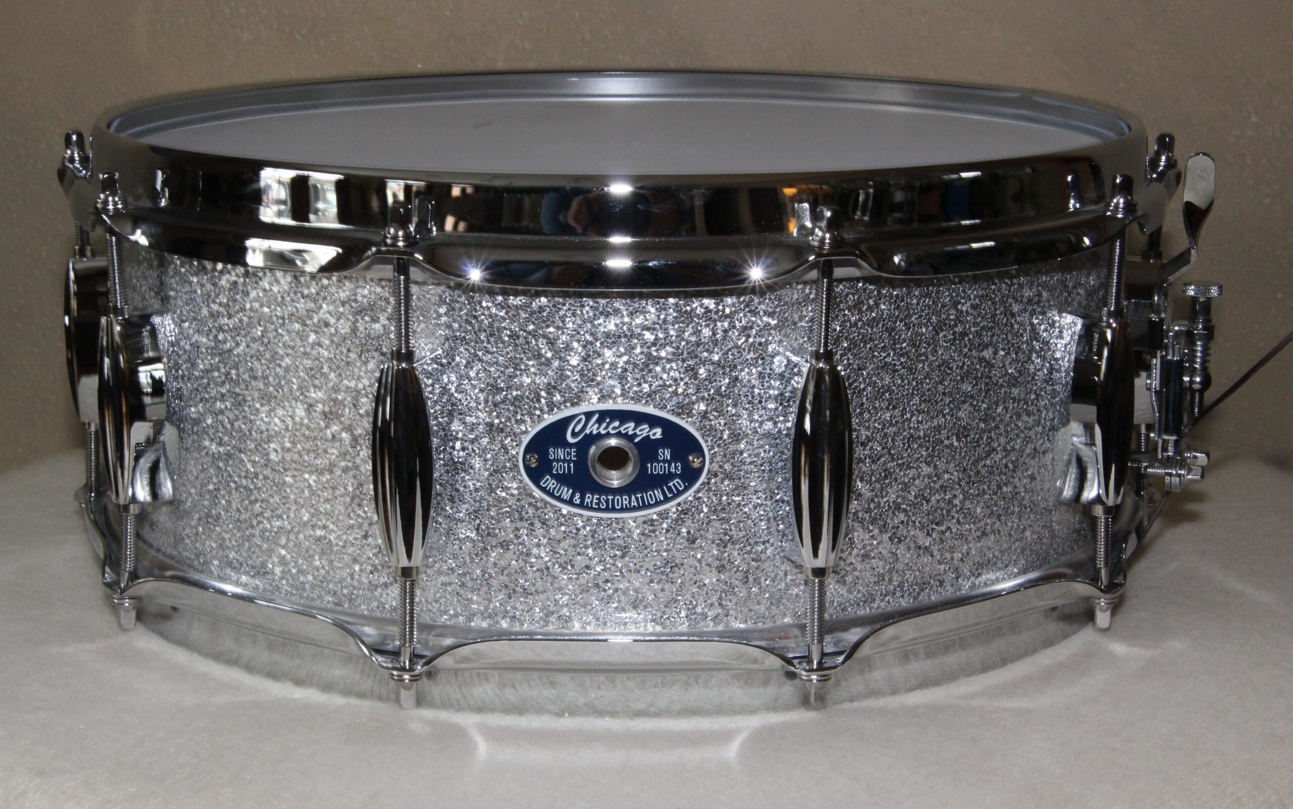 Snare Drum - 5-1/2" Silver Sparkle
