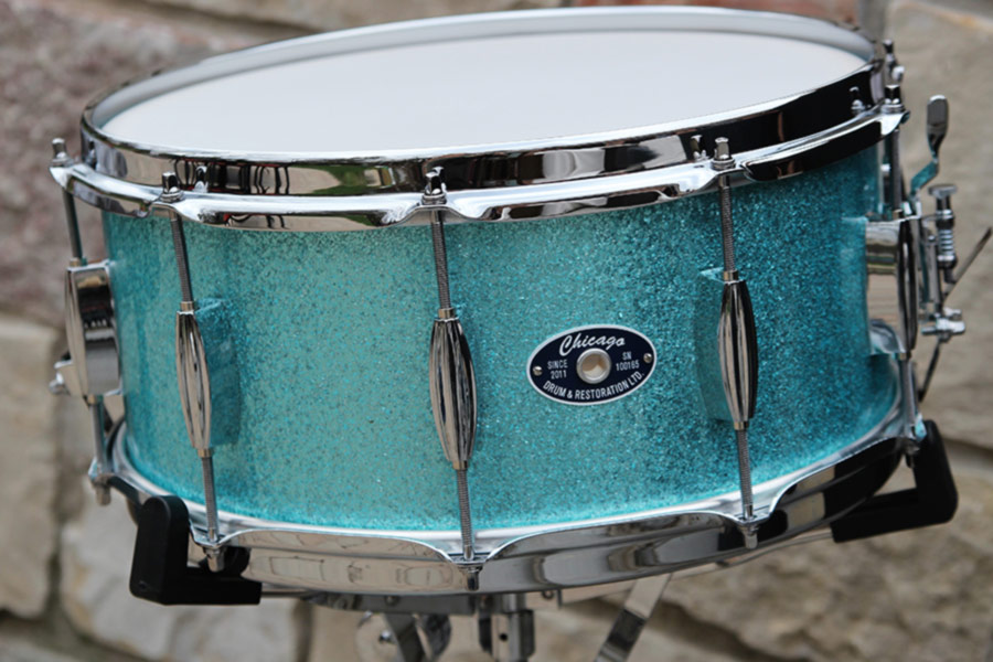 Snare Drum - 6-1/2" Turquoise Glitter