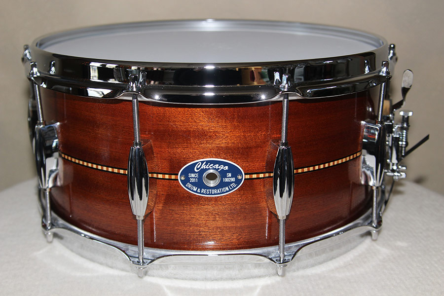 Snare Drum - Mahogany with Inlay